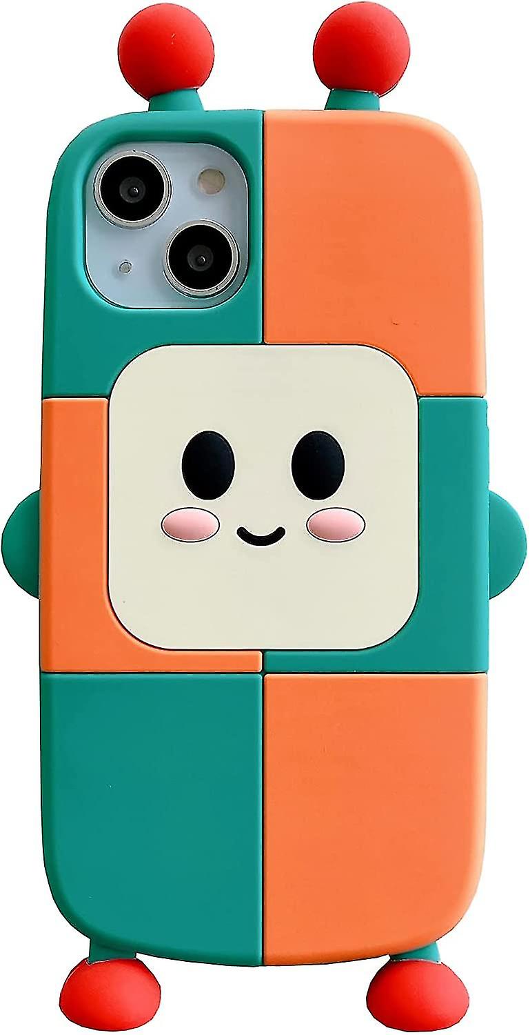 Kawaii Phone Cases Apply To Iphone 13 Pro Max,cute Cartoon Robot Phone Case Unique Fun Cover Case 3d Iphone 13 Pro Max Case Soft Silicone Shockproof C