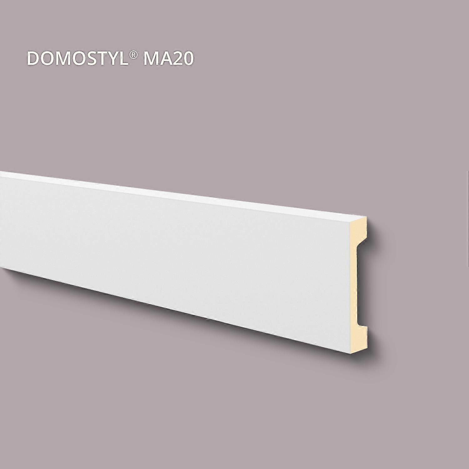 NMC 1 x window sill MA20 DOMOSTYL 200 cm x 3.5 cm x 18 cm white polyurethane rigid foam pre-primed light, robust, extremely dimensionally accurate