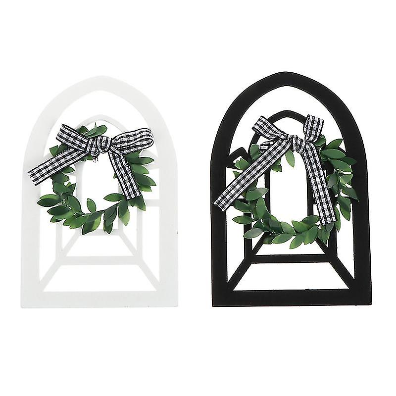 2pcs Wood Frame Adornments