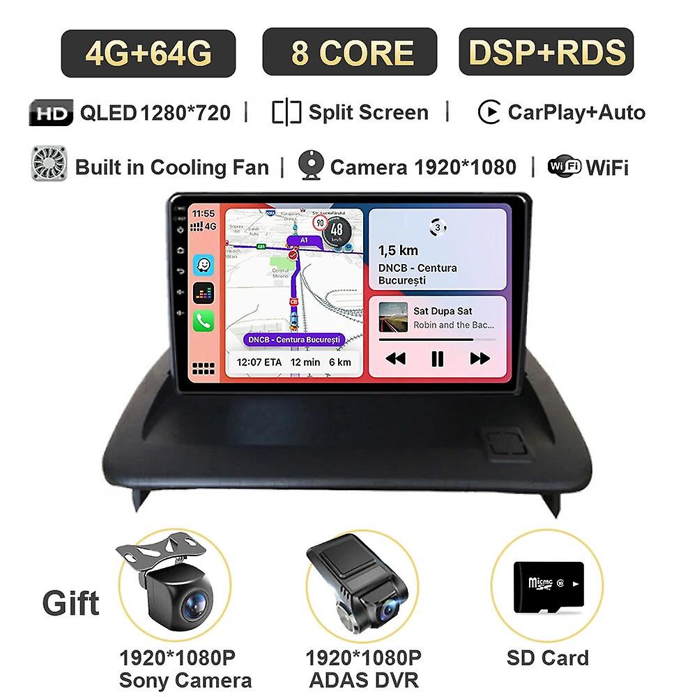 Android 13 For Volvo C30 S40 V50 C70 2006-2012 Carplay Auto Car Radio Multimedia Player Monitor Screen Stereo Wifi+4g 360 Camera