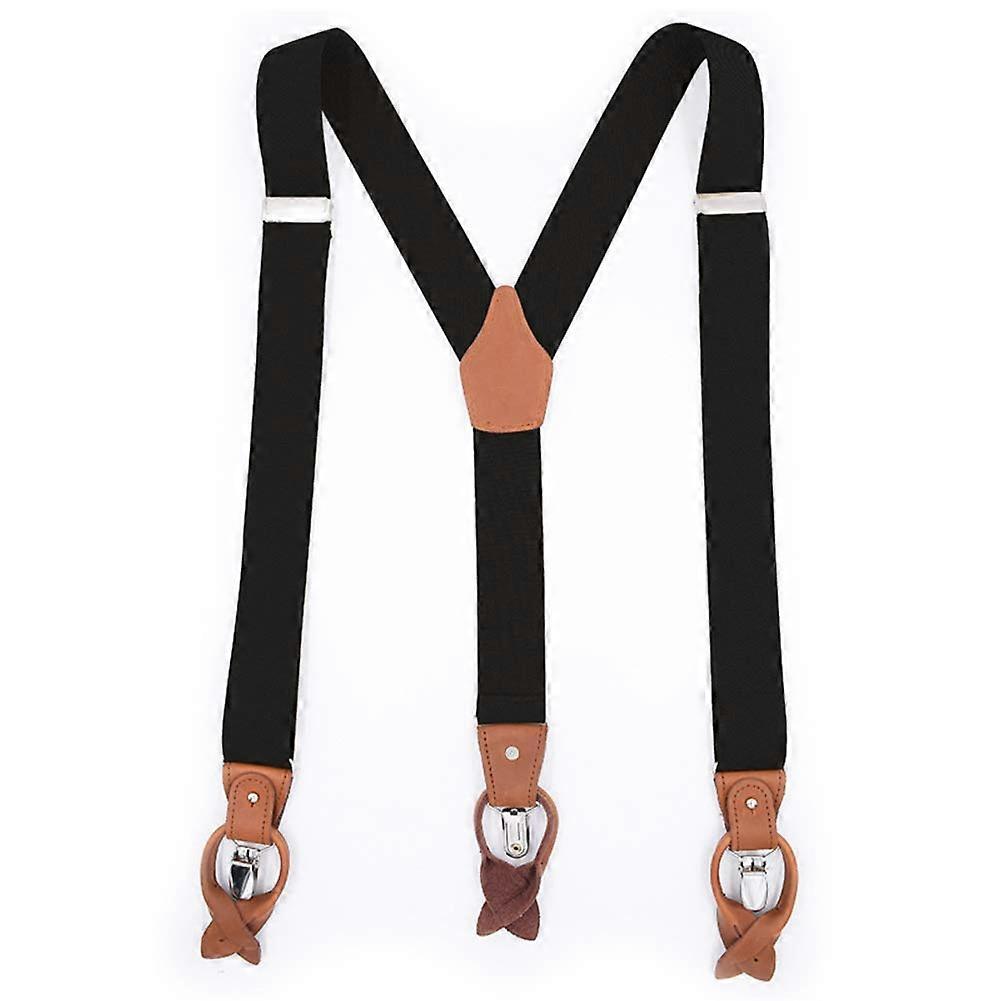 Removable men's wide shoulder straps with elasticated darts or buttons Adjustable Y Shape