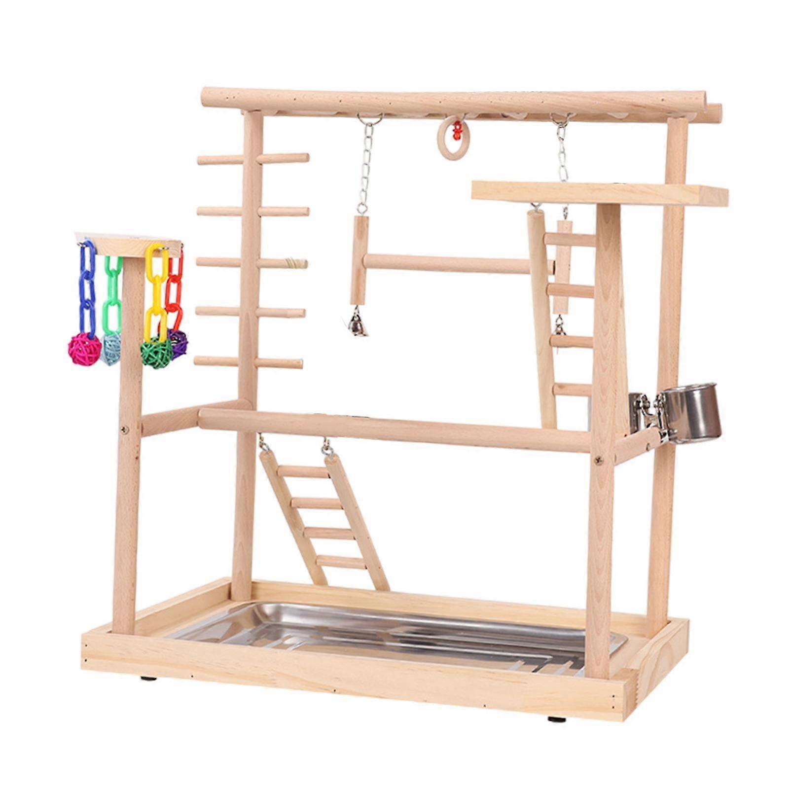 Parrot Playground Standing Exercise Climbing Perch Play Cockatiels Cockatoos