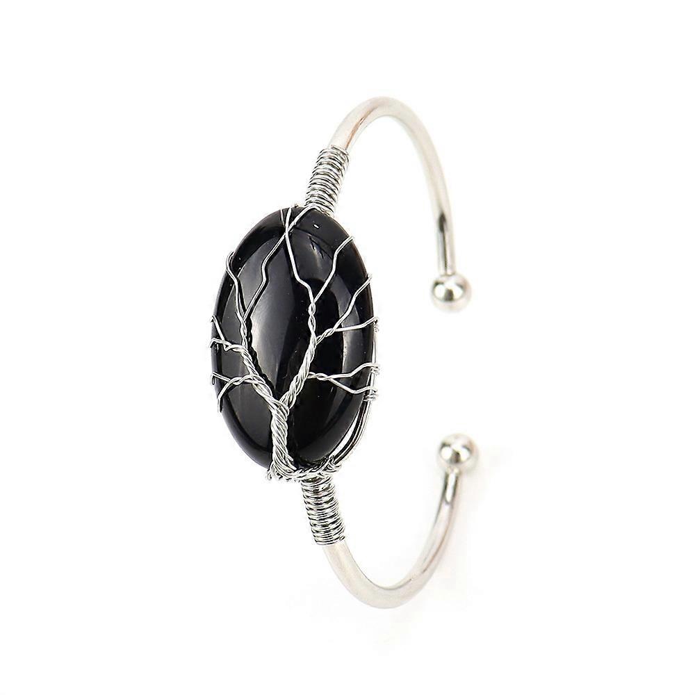 Bracelet - Silver Entangle Obsidian Shield - Negative Energy Shield