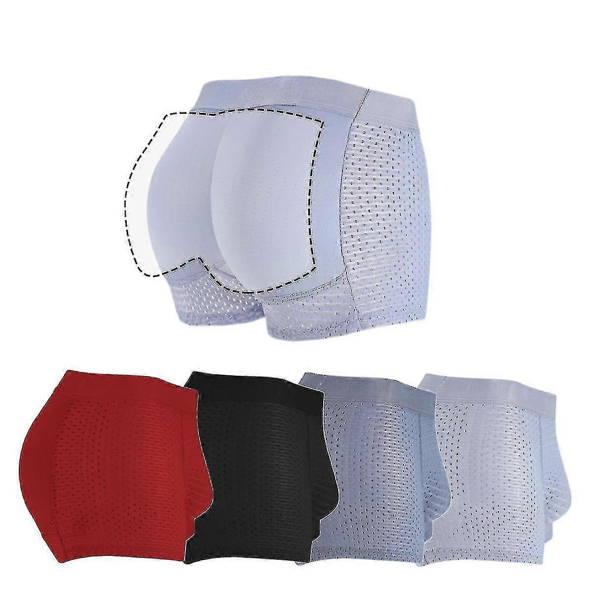 Män Hip Butt Lifter Enhancer Briefs Vadderade Boxer Underkläder F4871