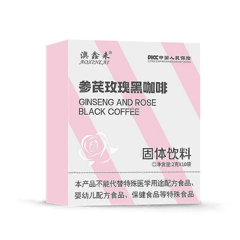 الجينسنغ ، أستراجالوس ، الورد ، القهوة السوداء ، مسحوق القهوة سريعة الذوبان ، قهوة سوداء أمريكية ، تقليل الحروق ، بدون سكروز ، 0 دهون