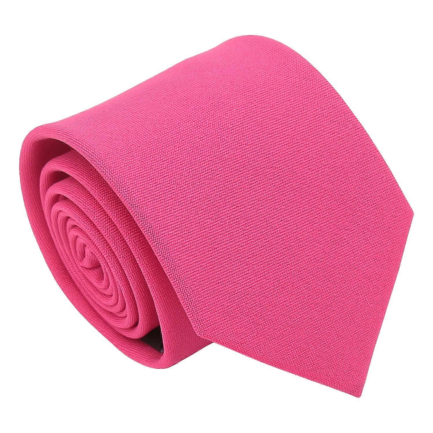 Hot Pink Plain Matte Tie
