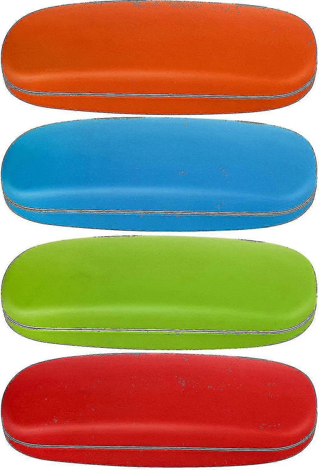 4 Pack Hard Glasses Case, Portable Eyeglass Case Protective Holder Glasses