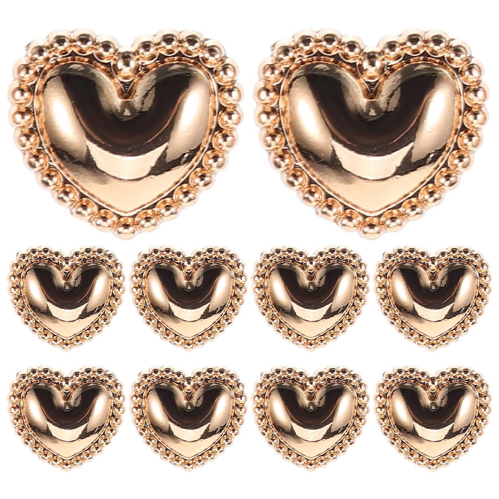 10pcs Metal Buttons DIY Sewing Buttons Clothing Buttons Retro Buttons for DIY