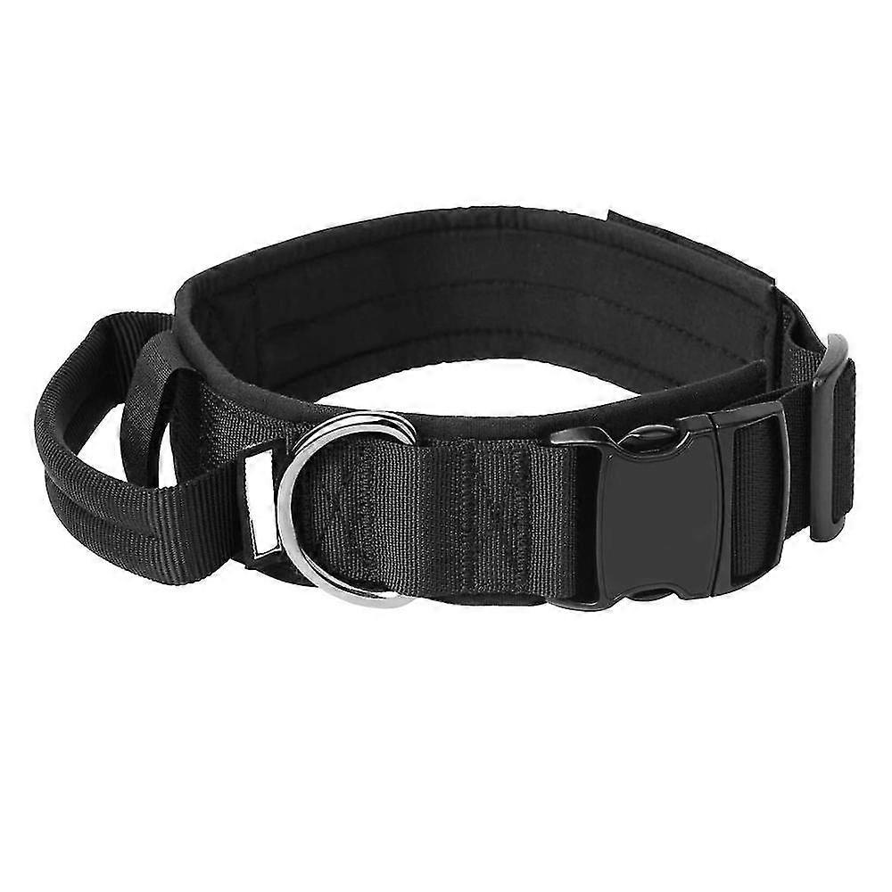 Tactical Dog Collar,adjustable Military Training Collar Strap Handle A