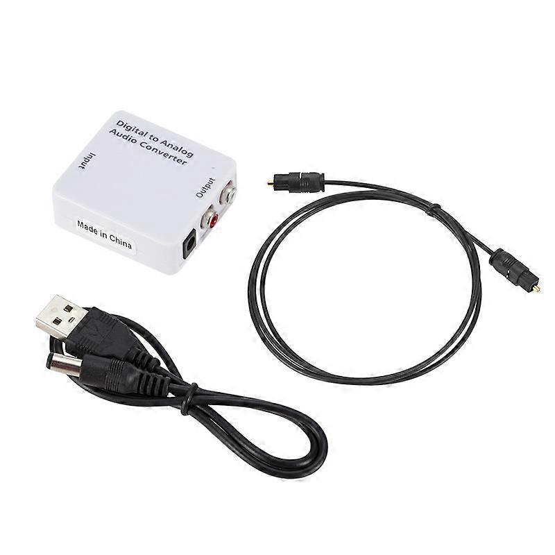 Portable Optical Coaxial Digital To Analog Audio Converter L/r Output