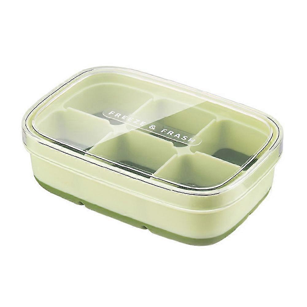 6-grid Ice Cubes Tray With Lid Quick Release Diy Ice Cubes Mold Reusable Ice Cubes Maker