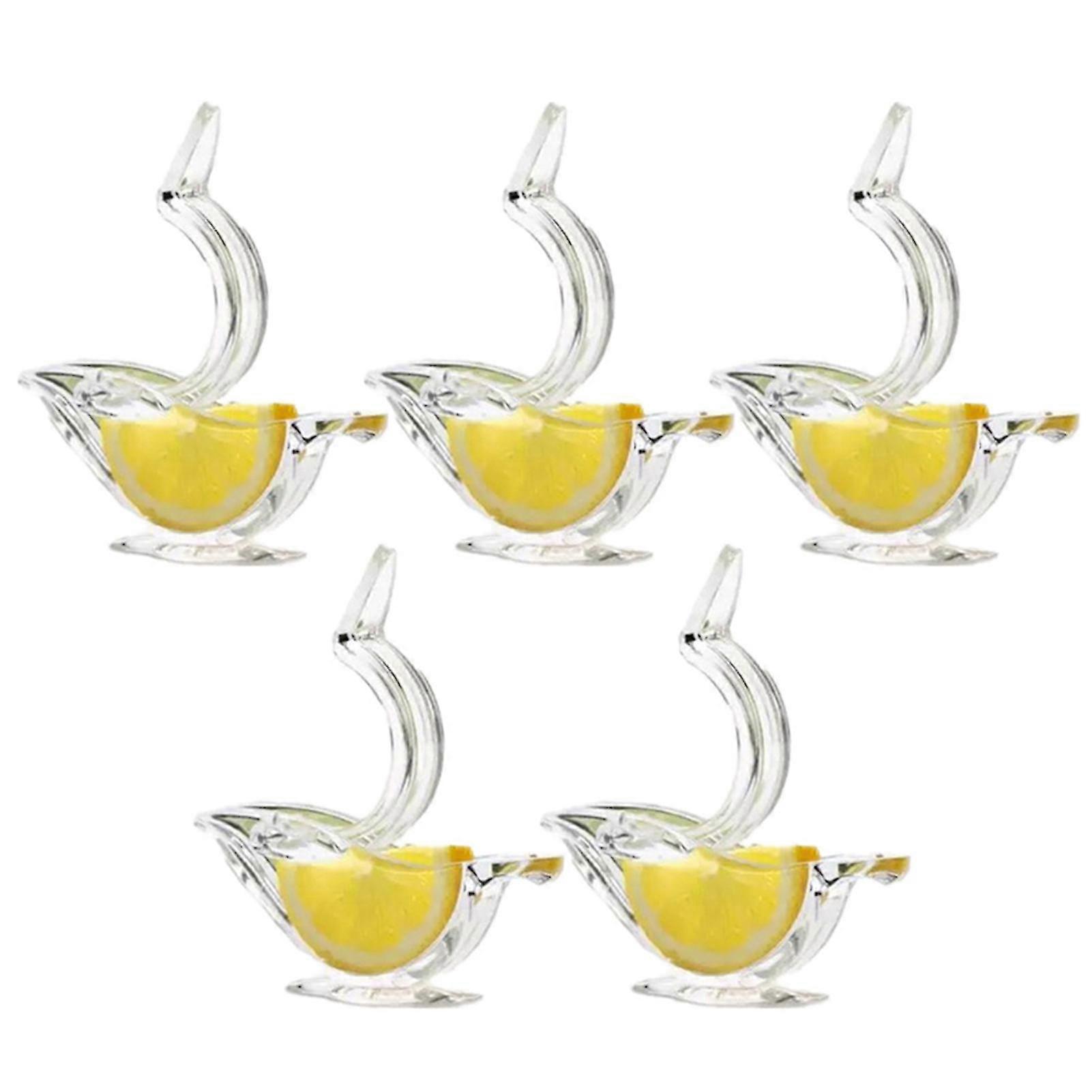 Lemon Juicer Clip Acrylic Manual Lemon Slice Squeezer Convenient Transparent Fruit Juicer For