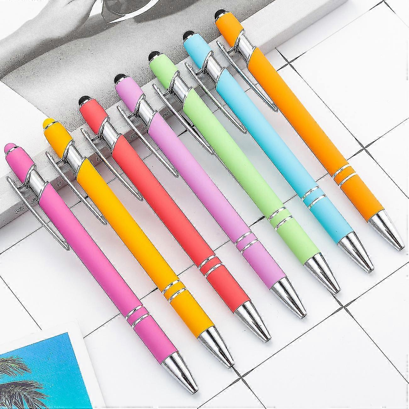 Stylus Pen Universal Touch Screen Capacitive Stylus With Ballpoint Pen For Phone Pad Tablet Random Color