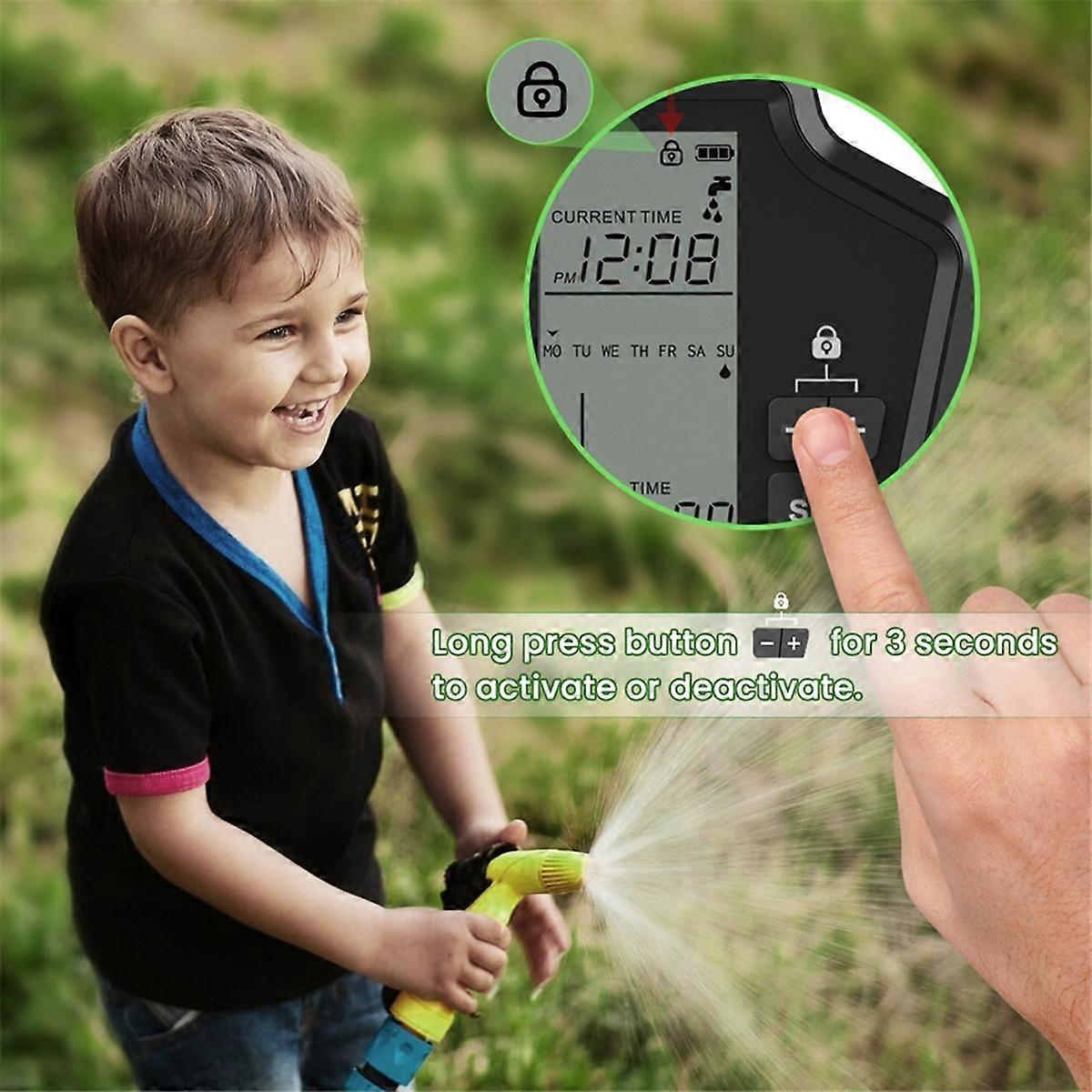 Tuya WiFi Smart Watering Timer,Automatic Digital Garden Irrigation Controller for Smart Life APP Alexa Home(B)