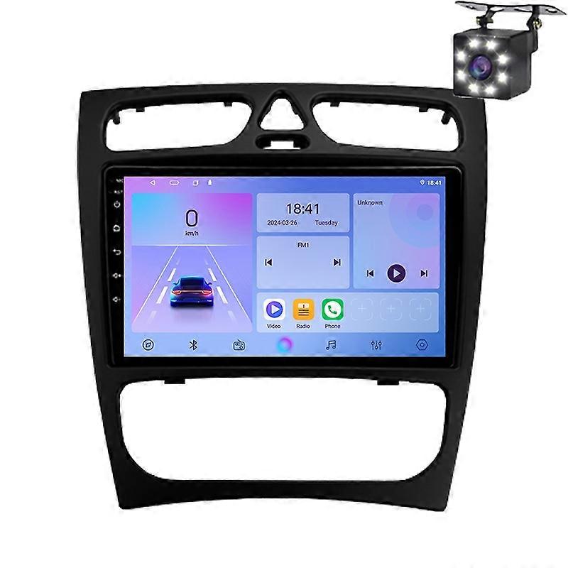 Car Radio For Mercedes Benz C Class S203 CL203 2000-2004 Multimedia Video Player Carplay Navigation 
