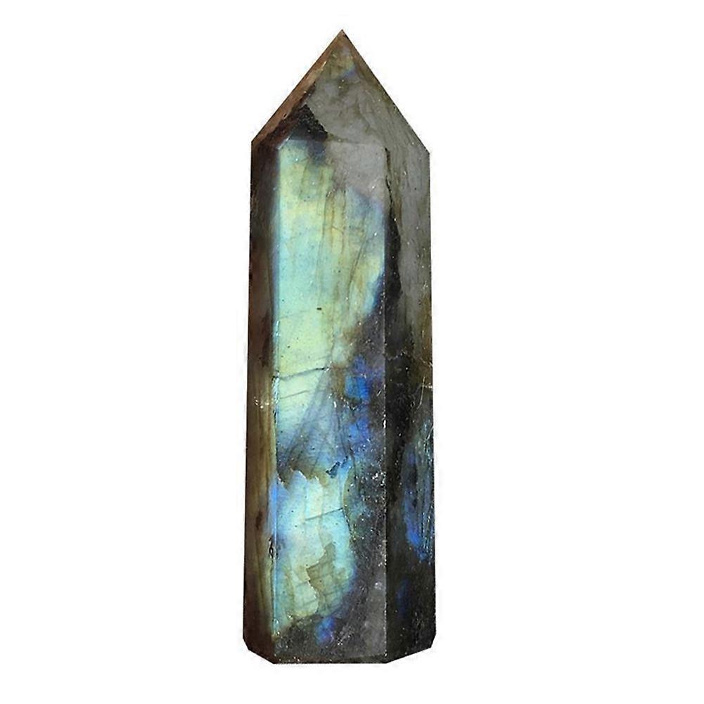 Moonstone Crystal Column Natural Labradorite Quartz Obelisk Crystal Column Wand Healing Stone Home