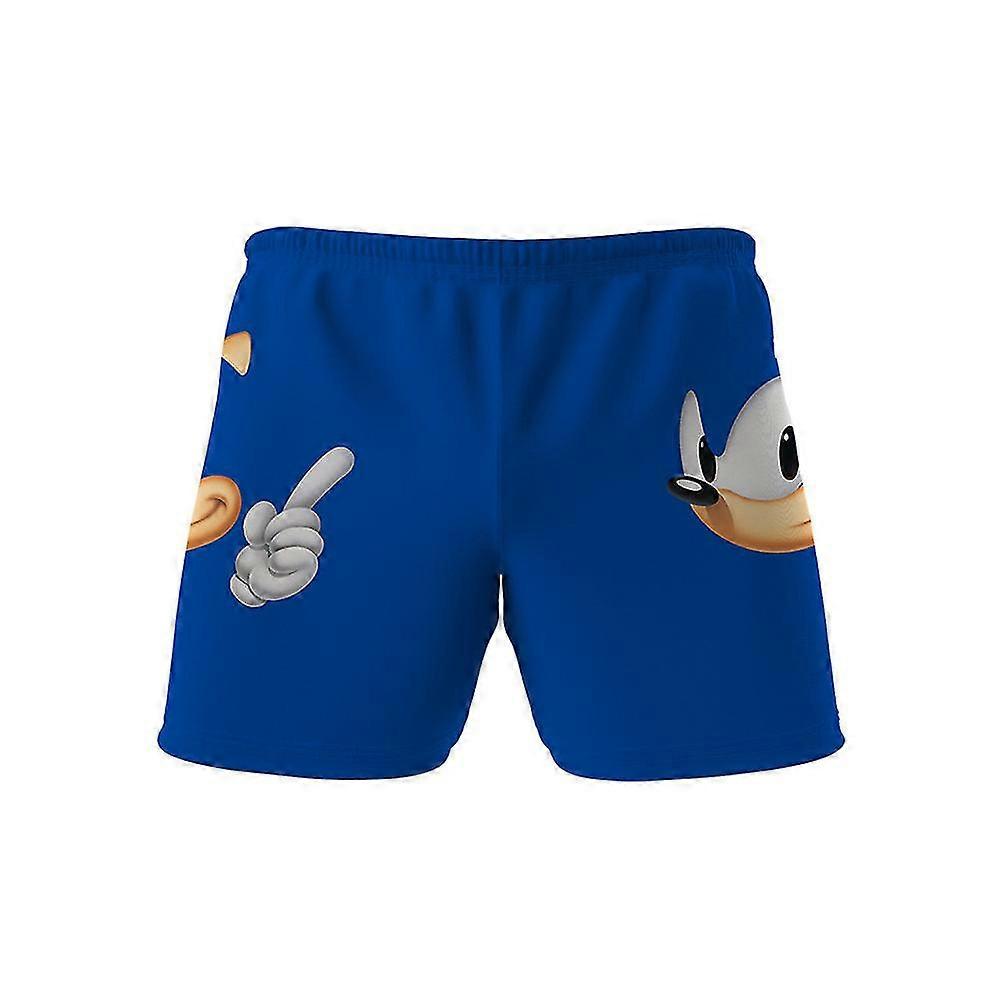 Kids Boys Sonic Printed Shorts Beach Short Pants