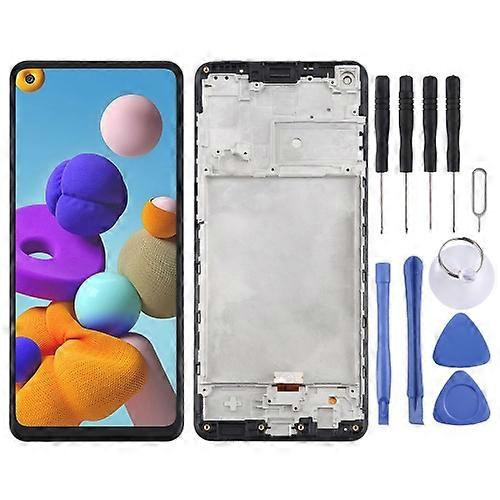 LCD Screen for Samsung Galaxy A21s / SM-A217 Digitizer Full Assembly with Frame
