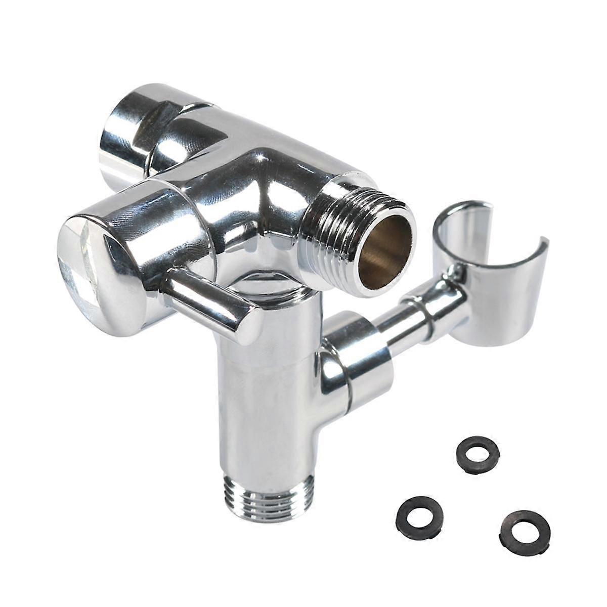 Shower Arm Diverter with Handheld Shower Mount, G1/2 3-Way Diverter Valve Bathroom Universal Shower
