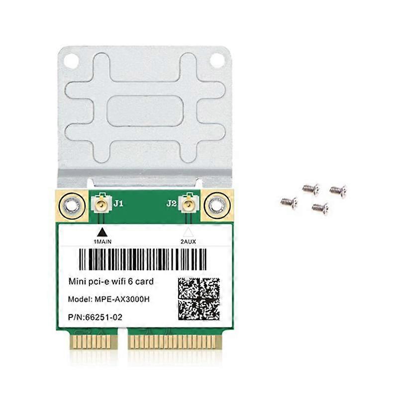 WiFi 6 -AX3000H 2974Mbps Sans fil Demi Mini PCI-E Wifi Carte Bluetooth 5.0 Double Bande 2.4G/5G WLAN Ne