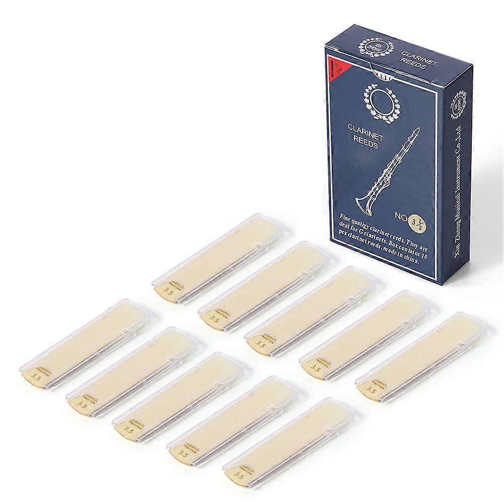 10Pcs Clarinet Clarinet Reed Reed Instrument Accessories Hardness-3.5