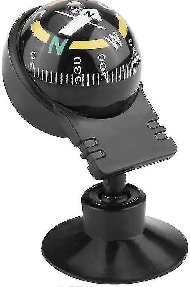 Car Compass Dashboard Digital Adjustable Dash Mount Compass Navigation Hiking Direction Pointing Guide Ball