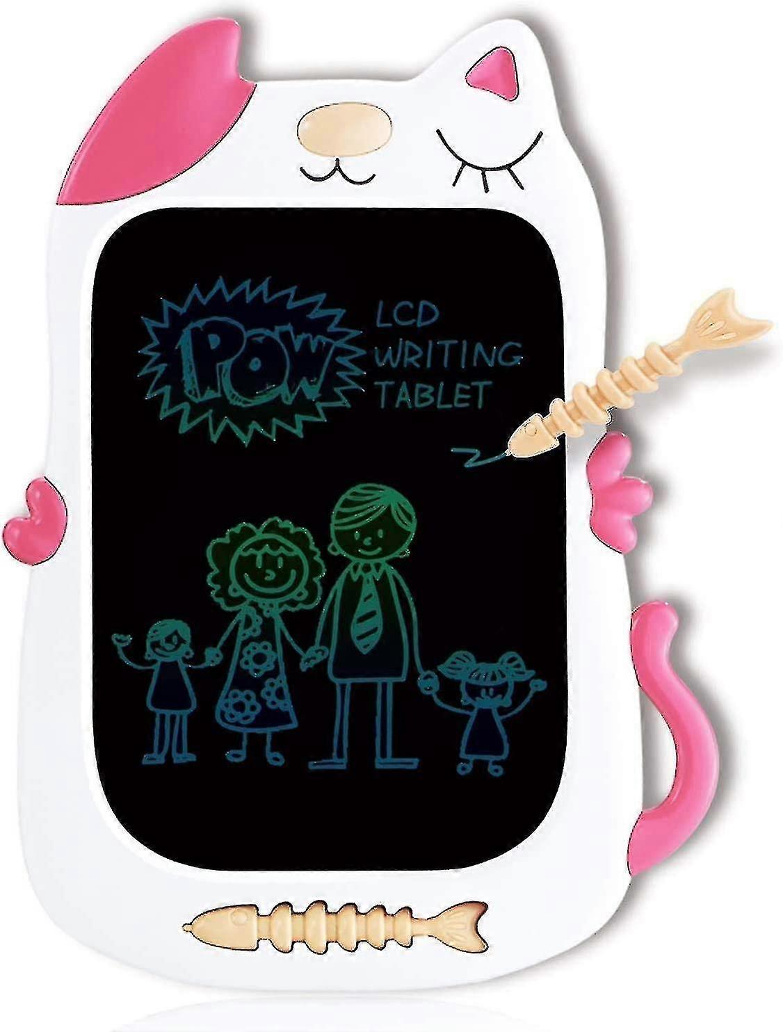 Lcd Drawing Doodle Board For 3-7 Year Old Girls Gifts,writing And Learning Scribble Board For Little Kids - Pink White