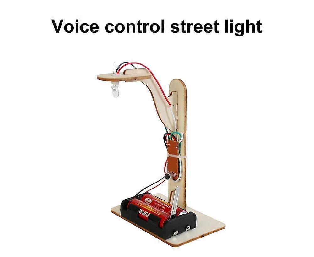 Educational  Toy Voice Control Practical Ability Wood Intelligence Light Toy for Kid