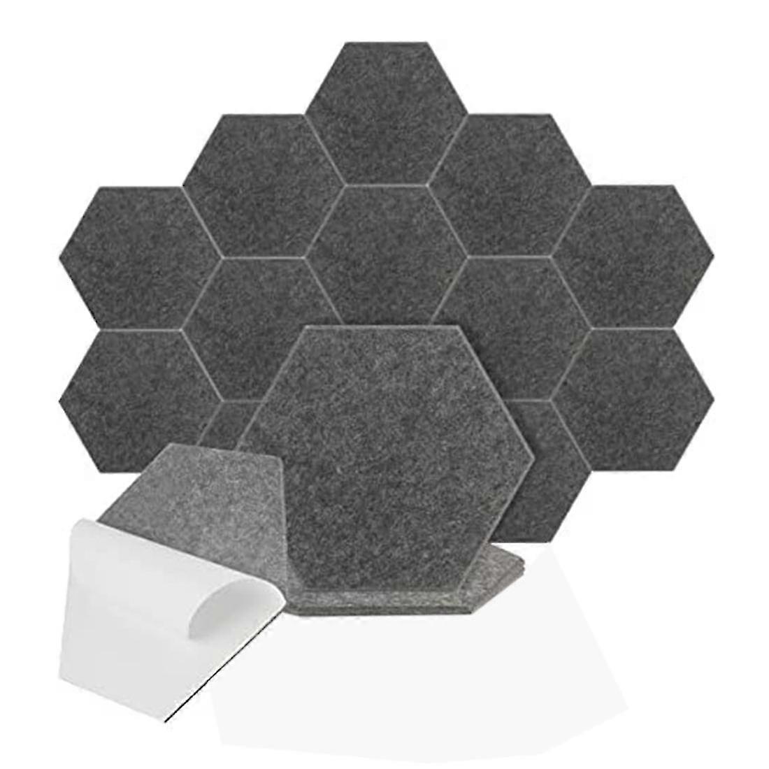 16 Pack Acoustic Panel Hexagon Sound Insulation Foam Wall Panels Self-adhesive Acoustic Panel,for R