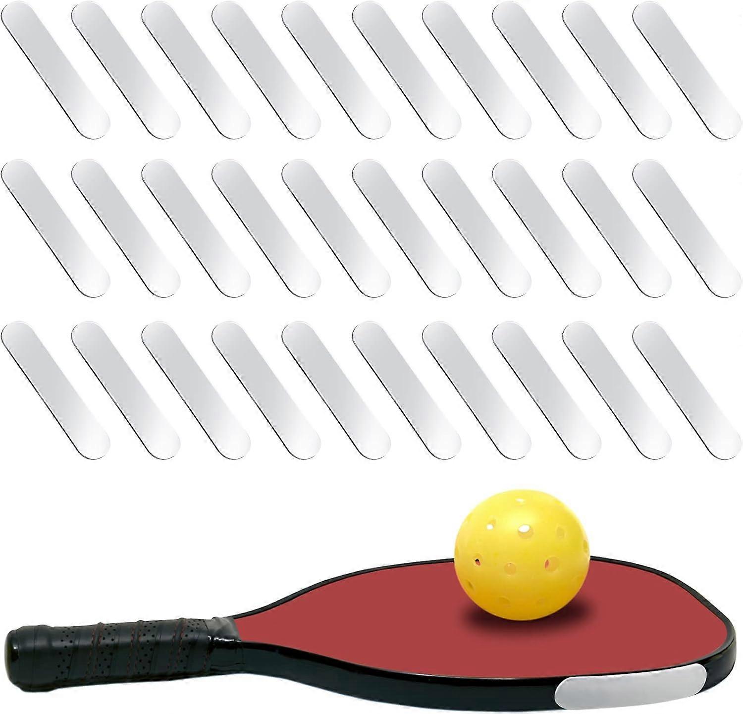 30 Pcs Adhesive Weight Strips Paddle Weight Tape Compatible with Pickleball Weighted 3g Each for Paddles Add Weight Edge Guard,white