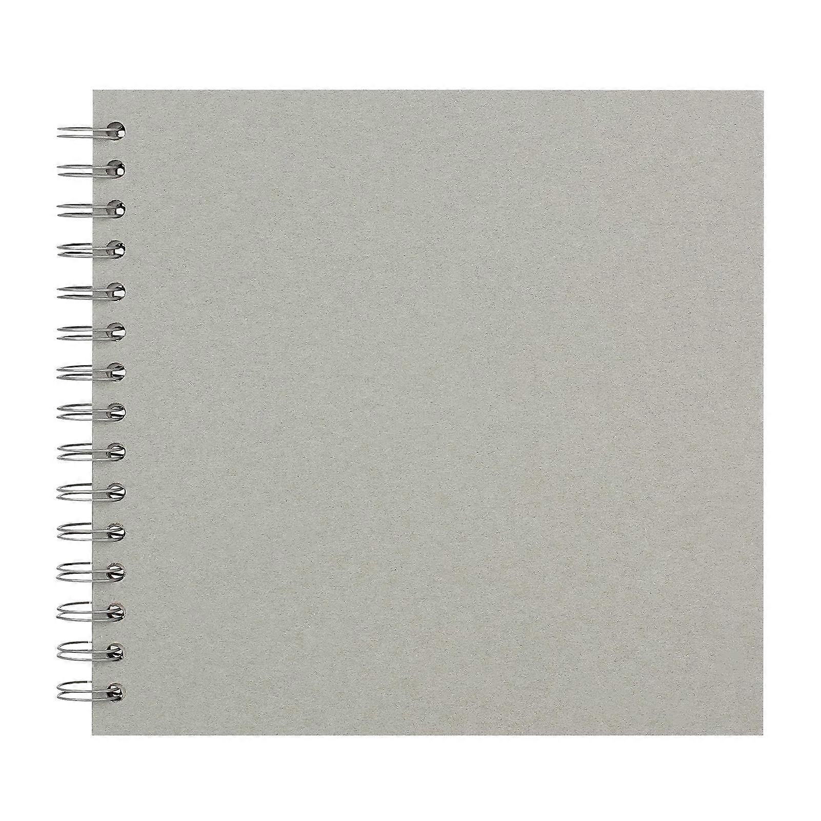 7-Inch Scrapbook Photo Album 40 Pages Twin-wire Binding DIY Hard Cover Spiral Wedding Travel Baby Shower Children Family Anniversary Picture Collectio