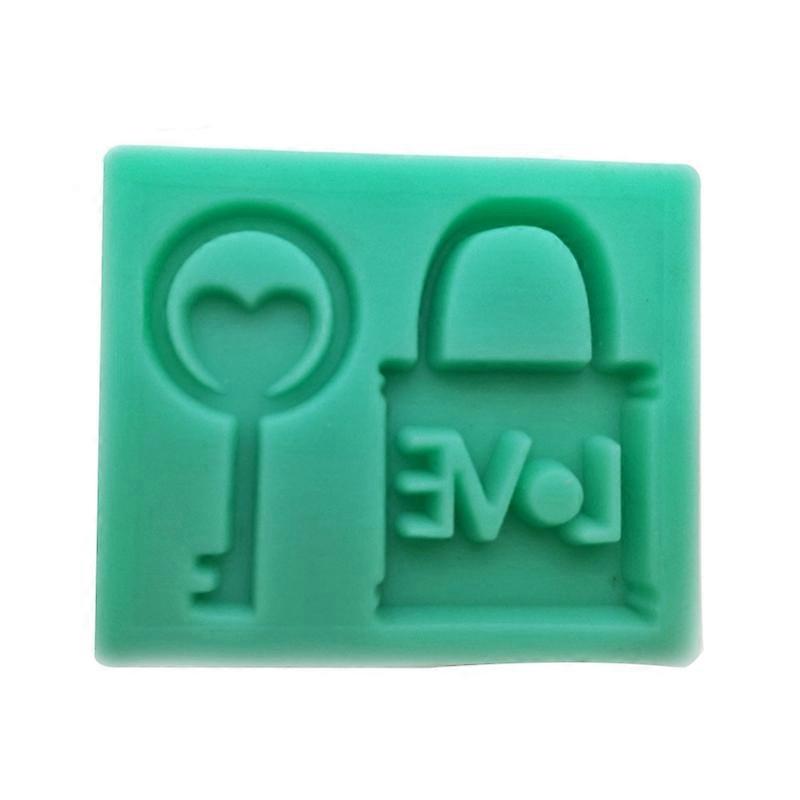 Chocolate Mold Lock Shape Key Design Silicone Cake Decorating Tool for Kitchen Home