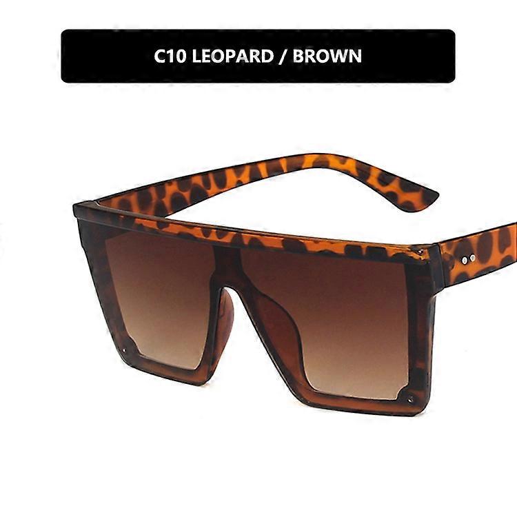 Large Frame One-piece Uv400 Sunglasses Street Shooting Male/female Sunglasses Retro