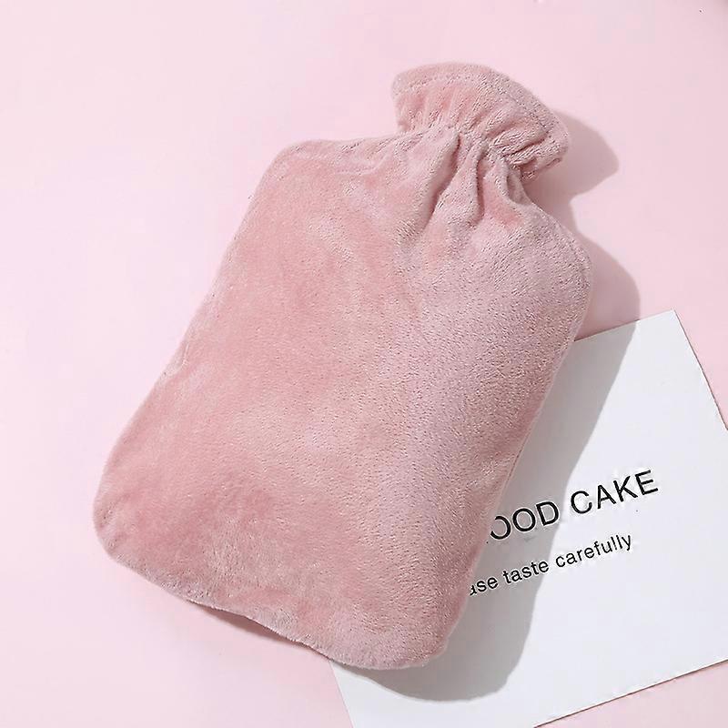 زجاجة ماء ساخن فاخرة مع غطاء ، زجاجة ماء ساخن 2000 مل مع غطاء قطيفة ناعم