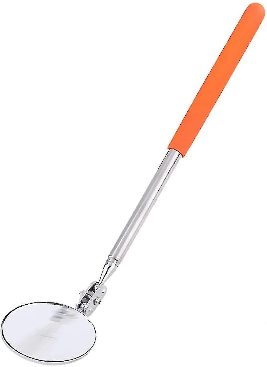 Telescopic Inspection Mirror, Round Car Inspection Mirror, 50mm Stainless Steel Inspection Mirror For