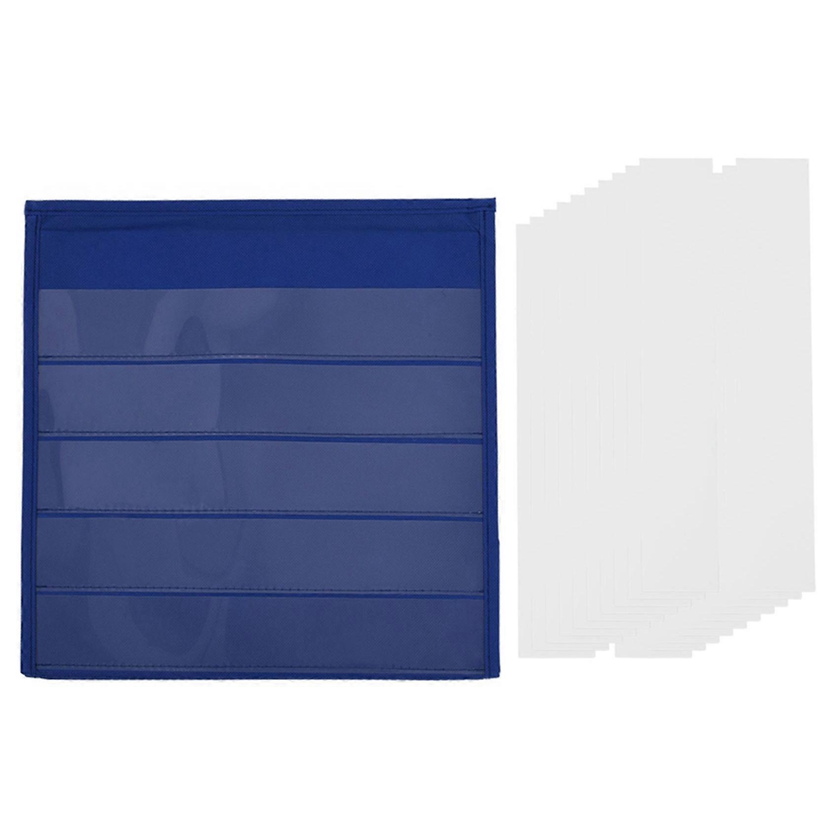 Tischplatte Desktop Pocket Chart Tischplatte mit 20X trocken abwischbaren Karten, Desktop-Tischplatte Unterricht Tasche C