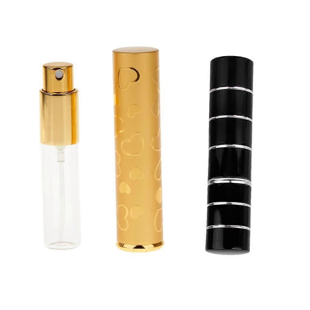 2 Pieces Travel Portable Refillable Empty Perfume Makeup Bottles 10ml 7ml
