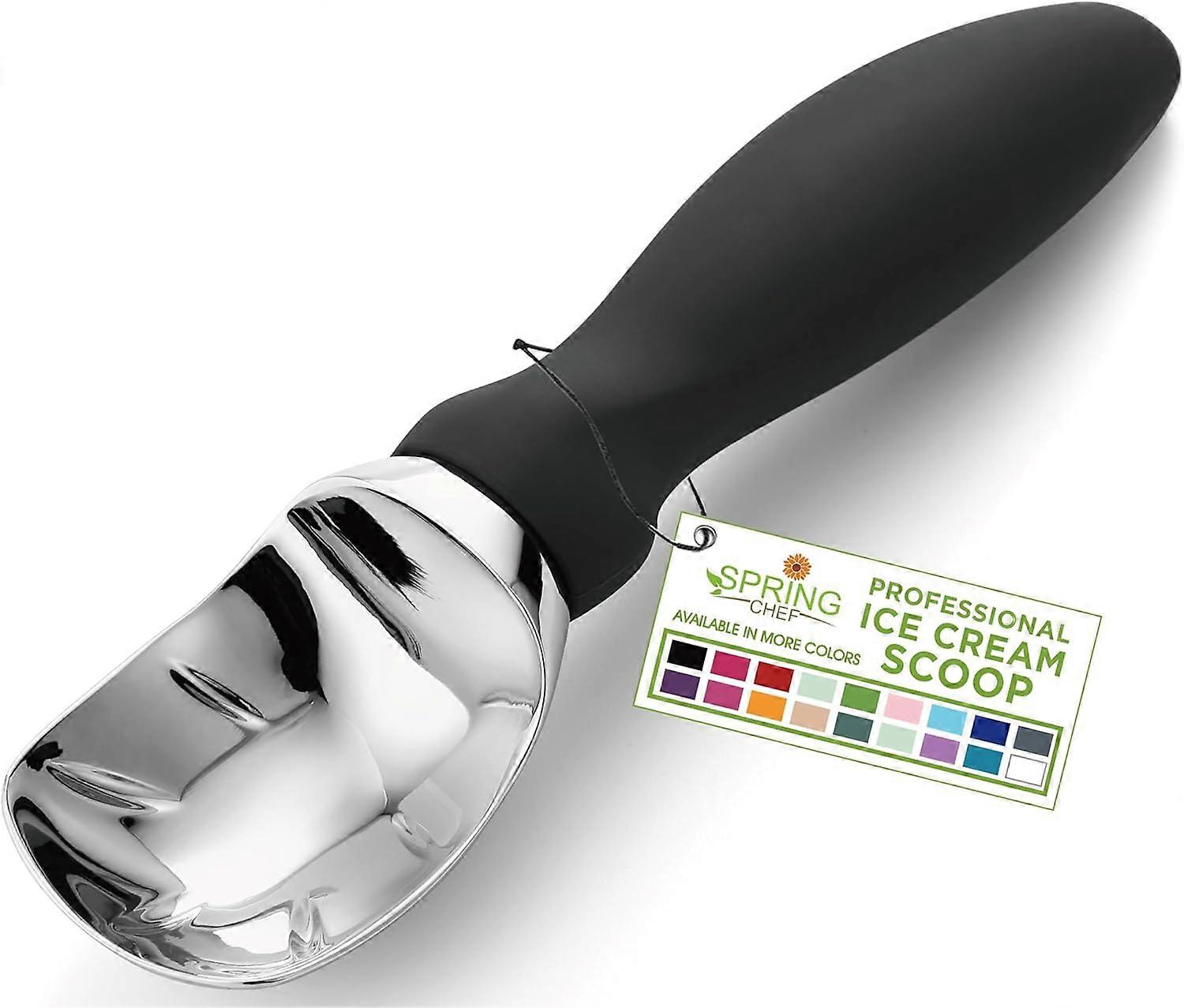 Ice Cream Scoop with Comfortable Handle, Black