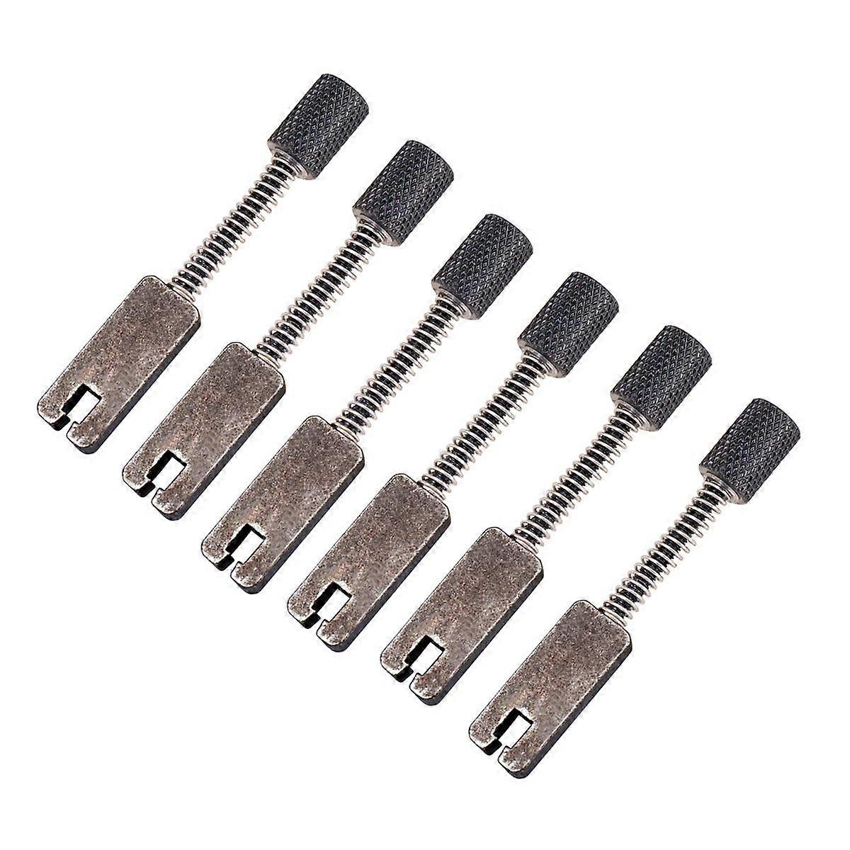 6 Pcs Black Headless Guitar Bridge String Saddles for Headless Guitar Bridge Replacement Accessorie