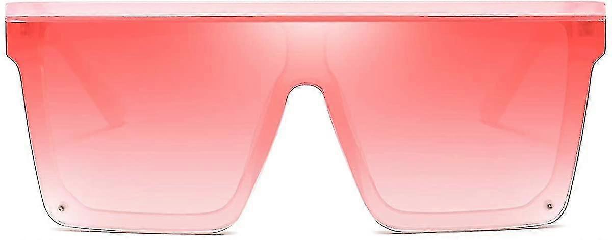 Firkantede overdimensionerede solbriller til kvinder Herremode Flad Top Store Sorte Ramme Nuancer