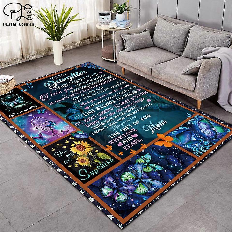 Til min kone Mønster Mode Blød Flannel 3D Printede Tæpper Mat Tæpper Anti-slip Stort tæppe Tæppe Boligindretning 02