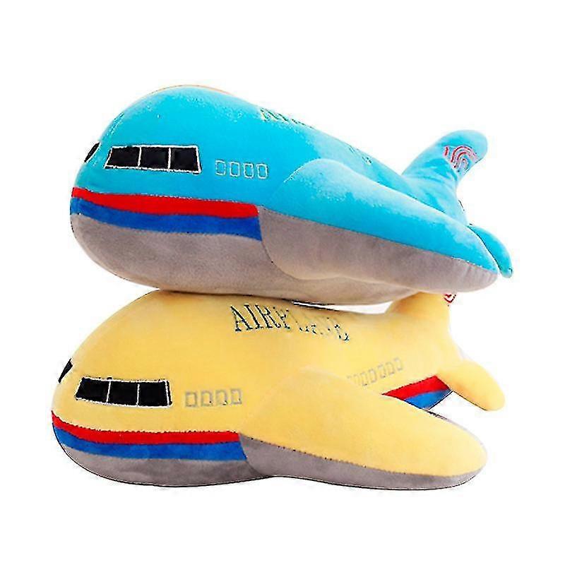 New 40cm/50cm/60cm Size Simulation Airplane Plush Toys Kids Sleeping Back Cushion Soft Pillow Dolls