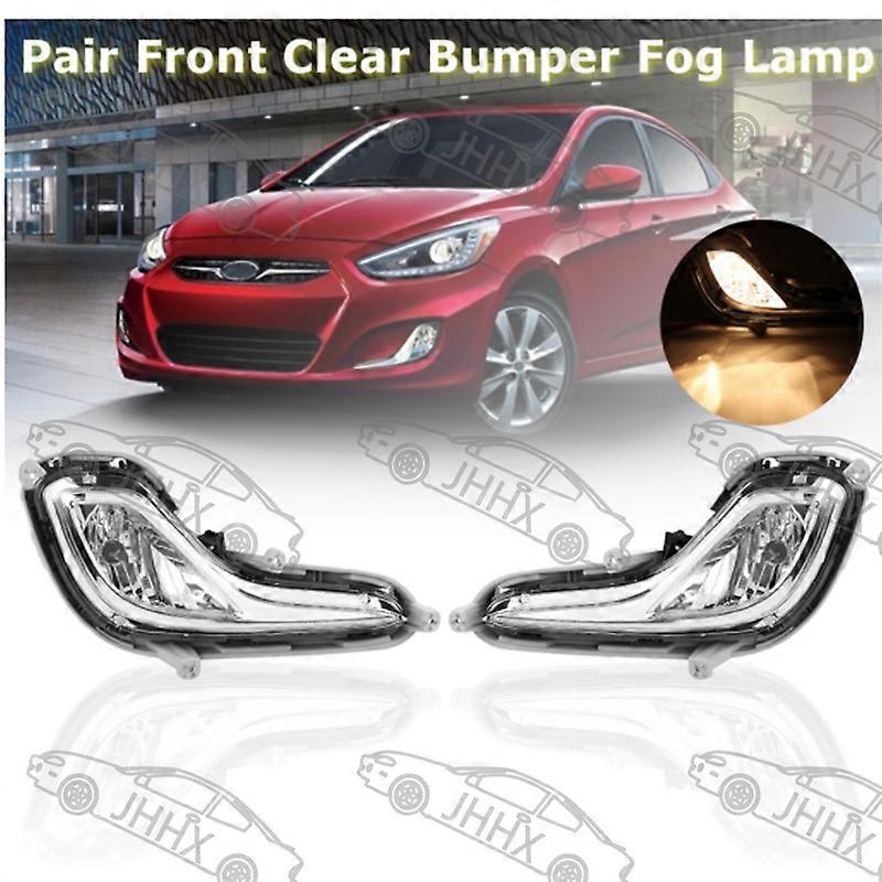 Compatible Accent 2012-2016 Fog Light Assembly Led Daytime Running Lights Daytime Running Lights