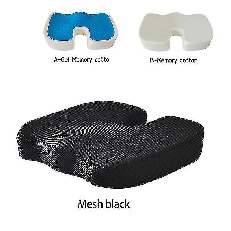 קצף זיכרון כרית מושב ג'ל בצורת U עיסוי כיסא משרדי לרכב Coccyx גב עצם הזנב הקלה על כאבים לכרית ג'ל ישיבה ארוכה