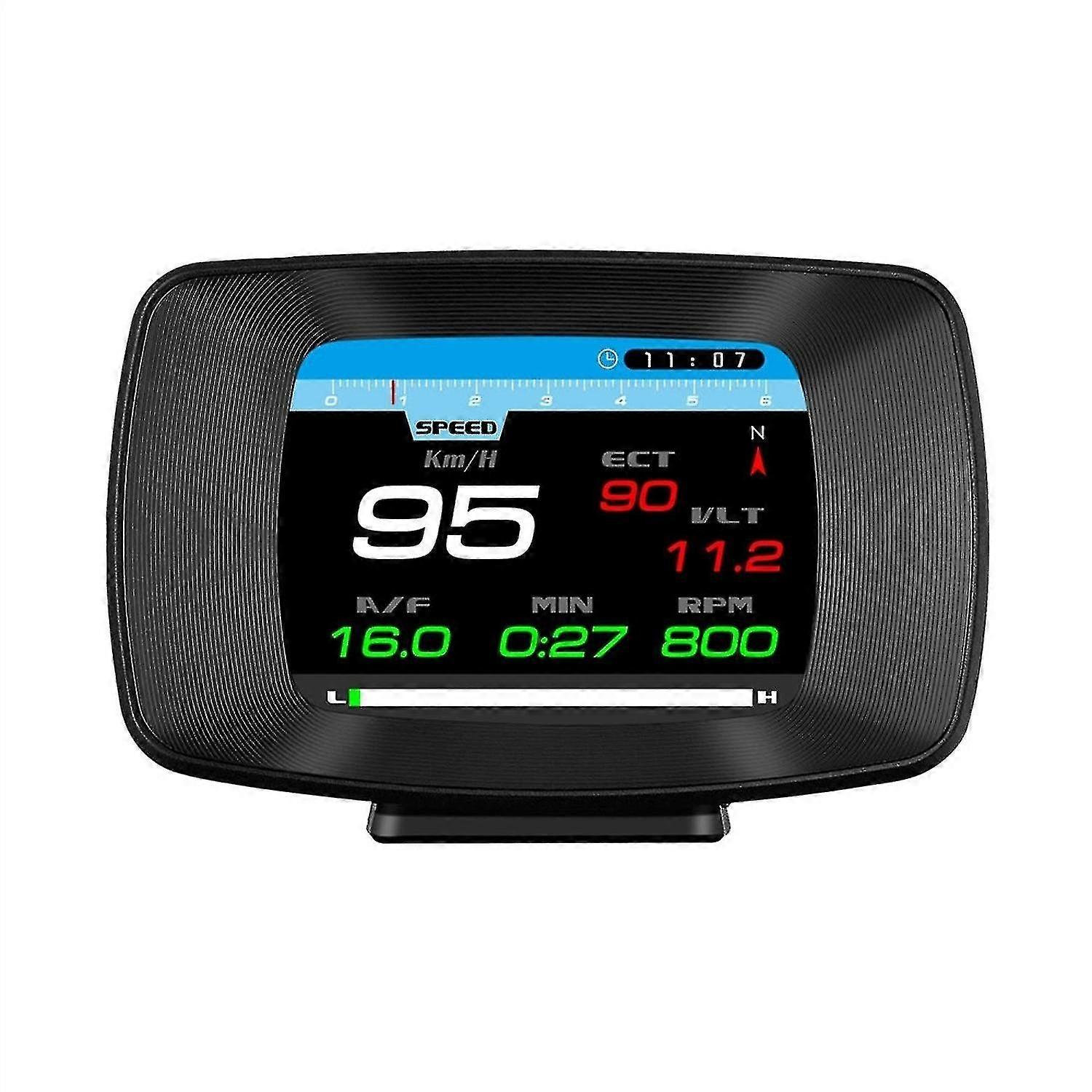 Car HUD head-up display II intelligent digital instrument + GPS dual system car diagnostic tool faul