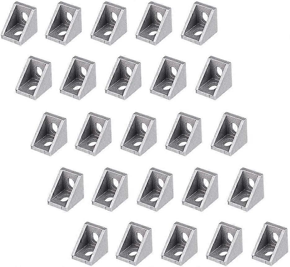 25 Piece Aluminum Alloy Right Angle Joint Angle Brackets Fixing L Shaped Corner  ~