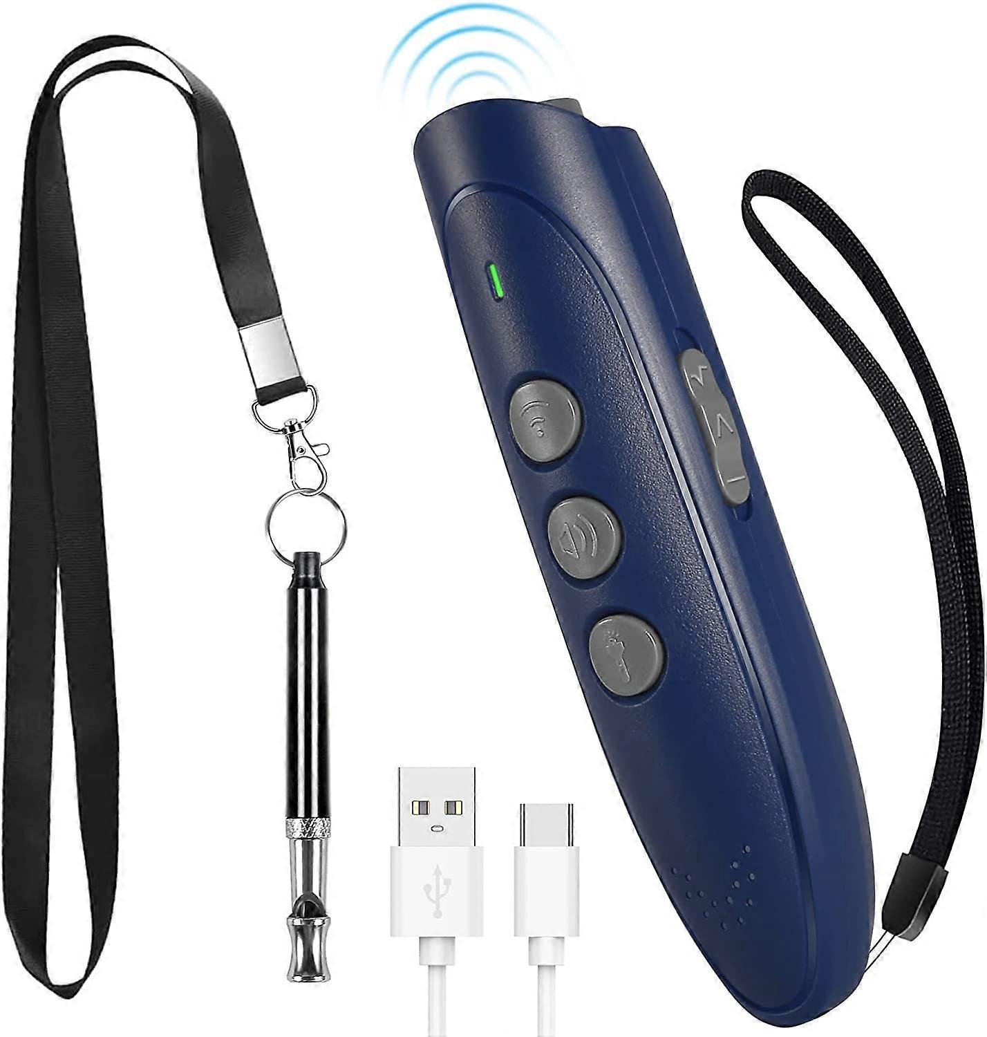 Anti Bark Dog Deterrent and Ultrasonic Dog Whistle,Ultrasonic Variable Frequency Dog Device,USB Charging 2 in 1 Anti Dog Bark,Dog Control Devices