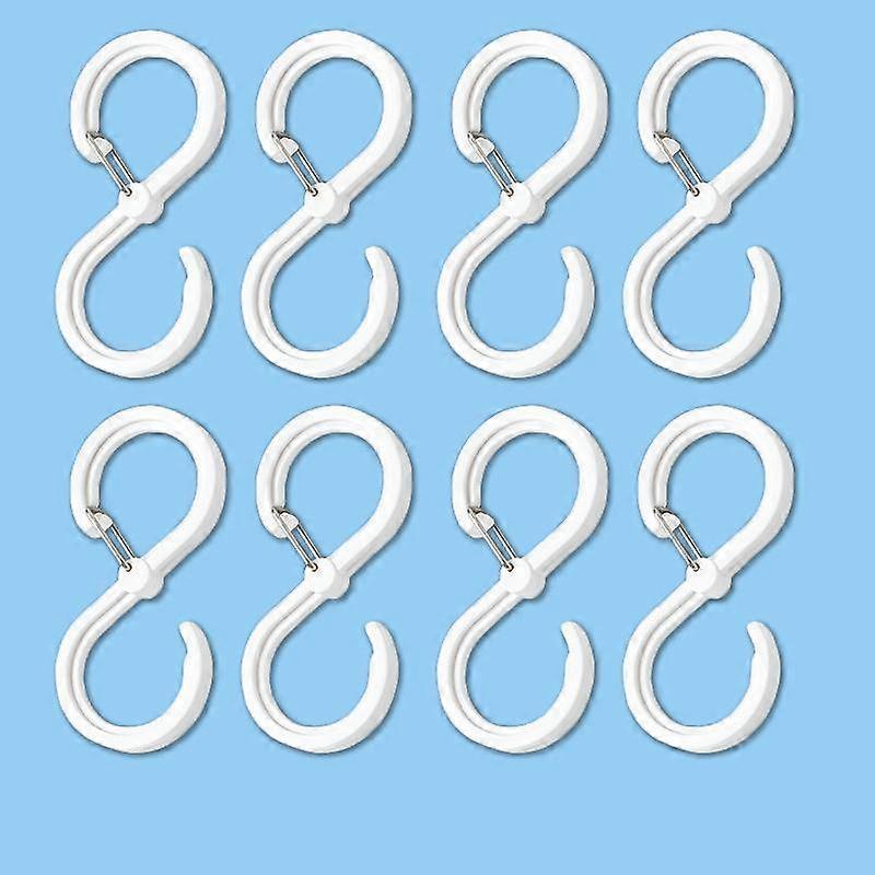 S hook creative    coat hook windproof buckle S hook hook sticky hook dormitory traceless hook kitchen plastic hookSmall white