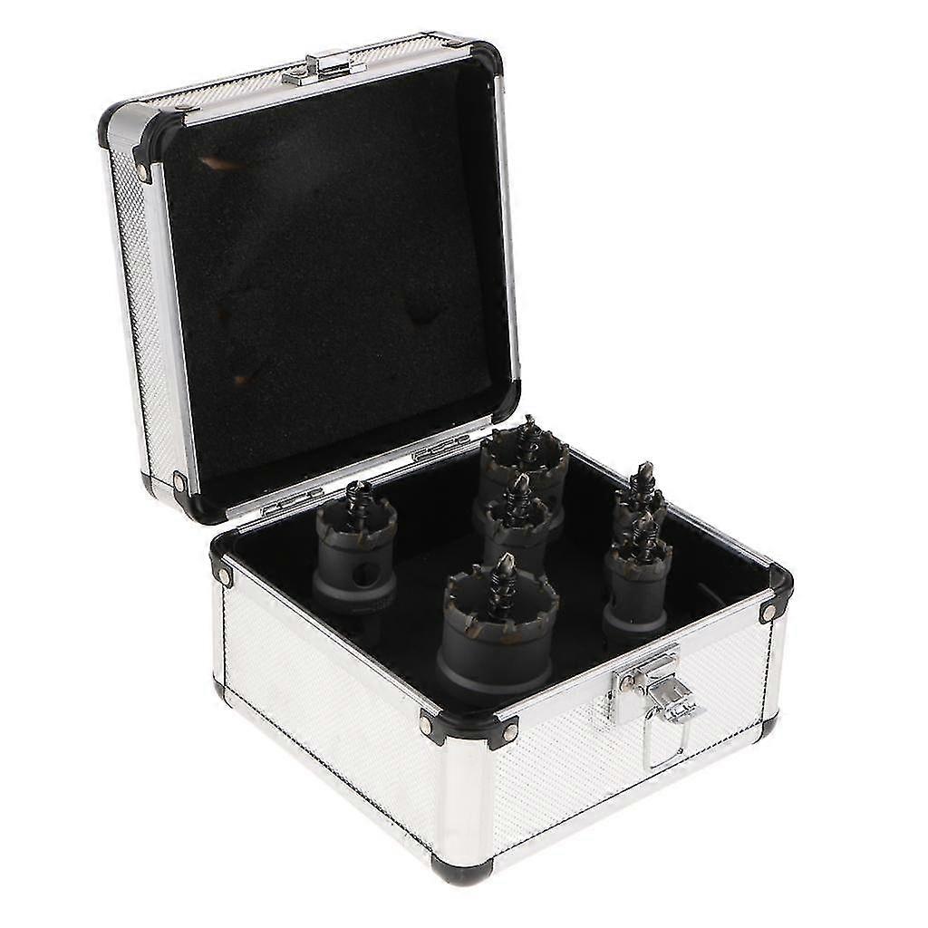 6pcs 20-40mm高強度炭素鋼超硬合金ホール合金ドリル特別な開口部設計は、切りくず切削抵抗を低減するのに役立ちます