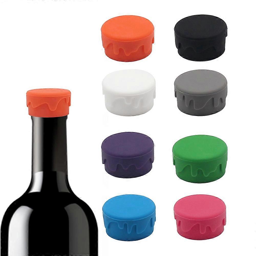 Herbruikbare wijnstoppers - Set van 8 silicagelflessenstoppers